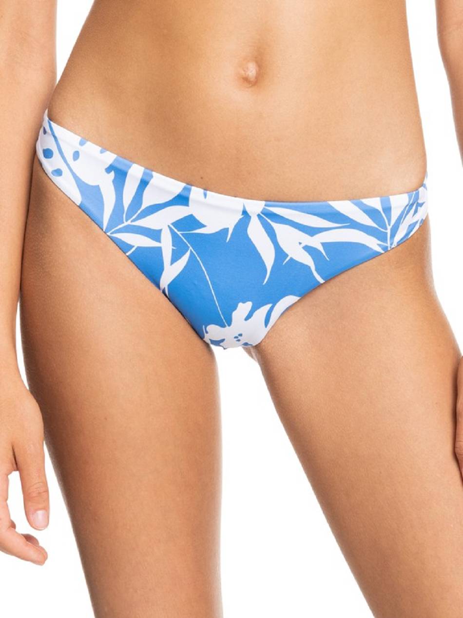 Women\'s Roxy Love The Baja Cheeky Bikinis blue Flower | NZ_LW2172