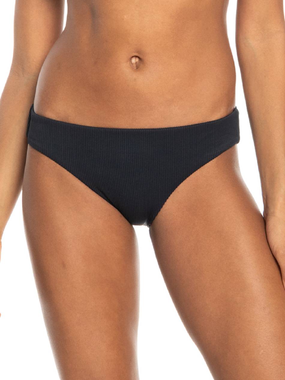 Women\'s Roxy Love The Comber Hipster Ribbed Bikini Bottoms Dark Grey | NZ_LW8619