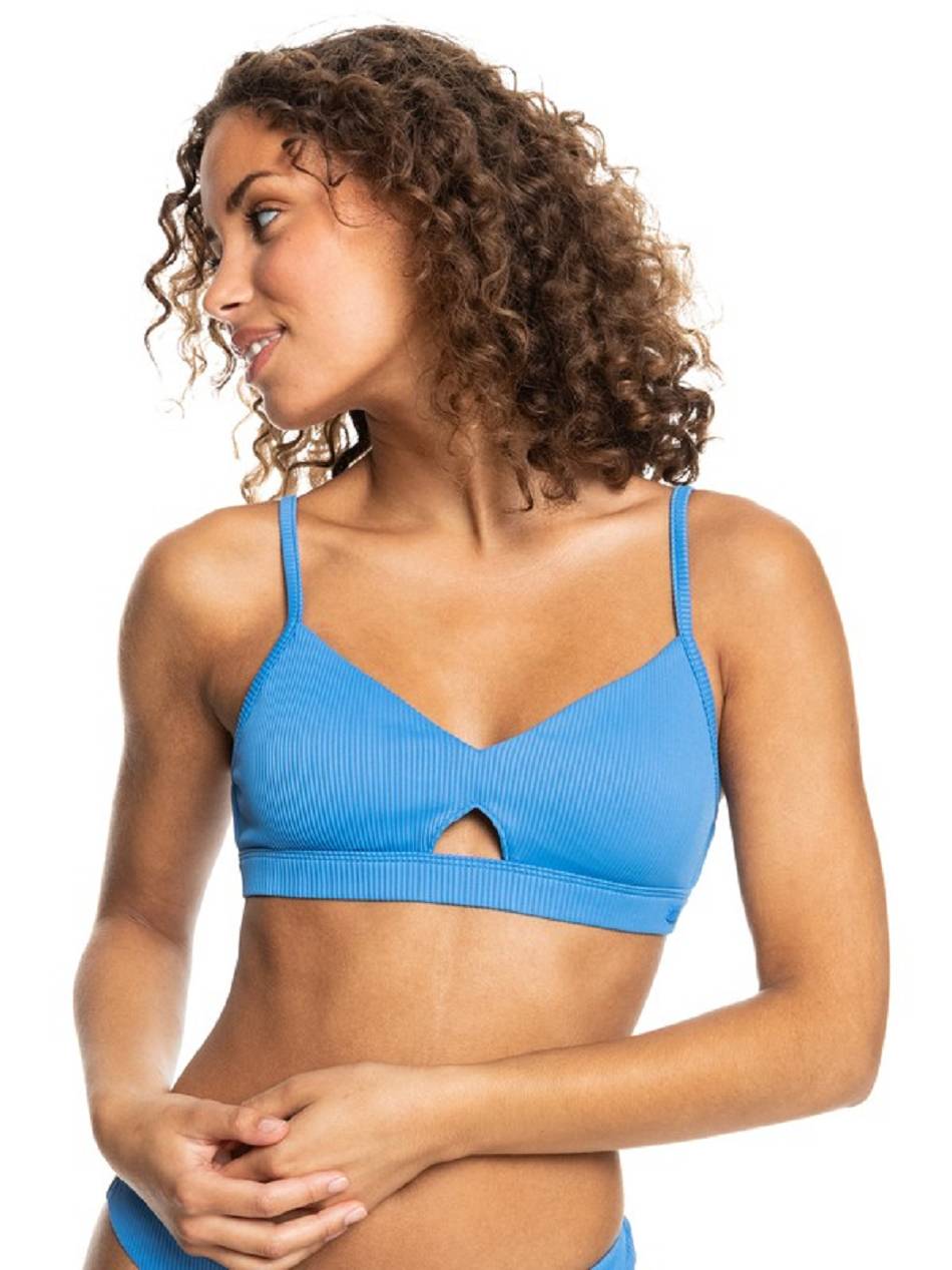 Women\'s Roxy Love The Cross Step Bralette Bikinis Blue | NZ_LW4189