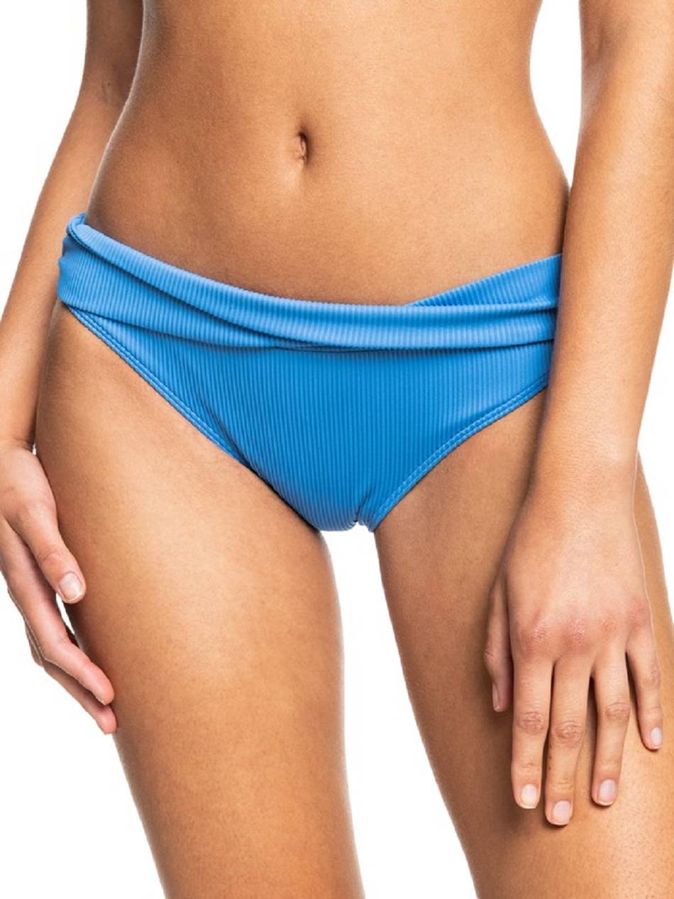 Women\'s Roxy Love The Sand Swept Moderate Coverage Bikini Bottoms Blue | NZ_LW9831