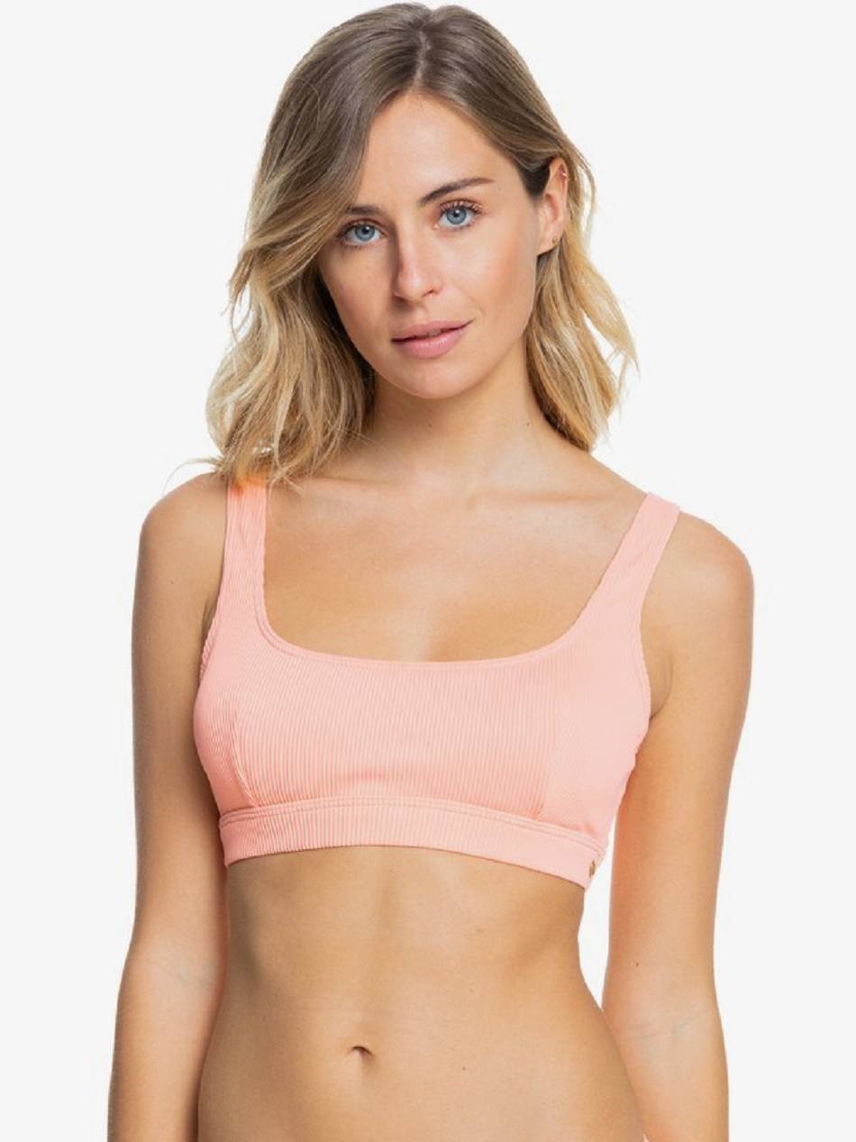 Women\'s Roxy Mind Of Freedom Largelette Bikini Tops Coral | NZ_LW4558