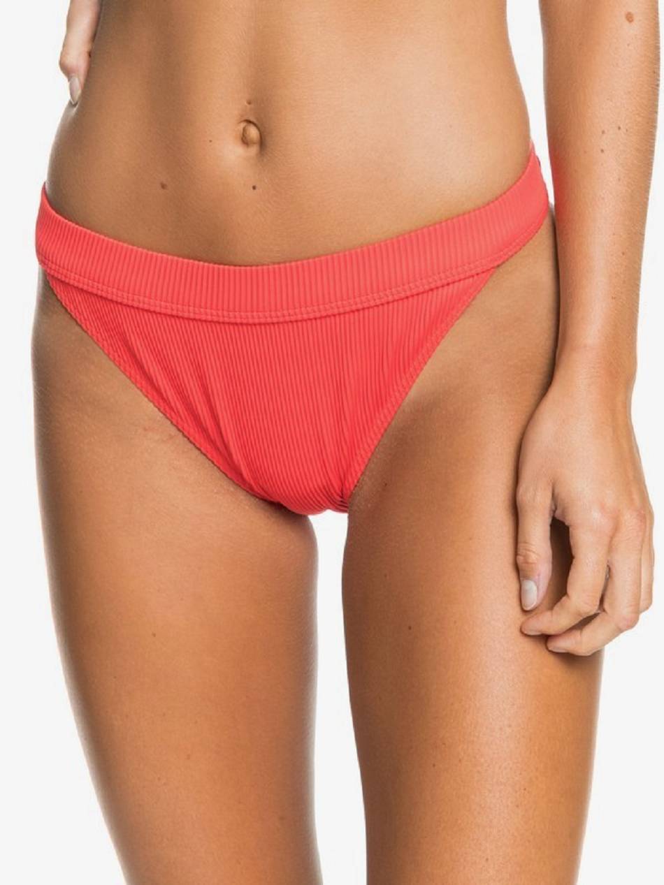 Women\'s Roxy Mind Of Freedom Recycled Regular Bikini Bottoms Red | NZ_LW4180