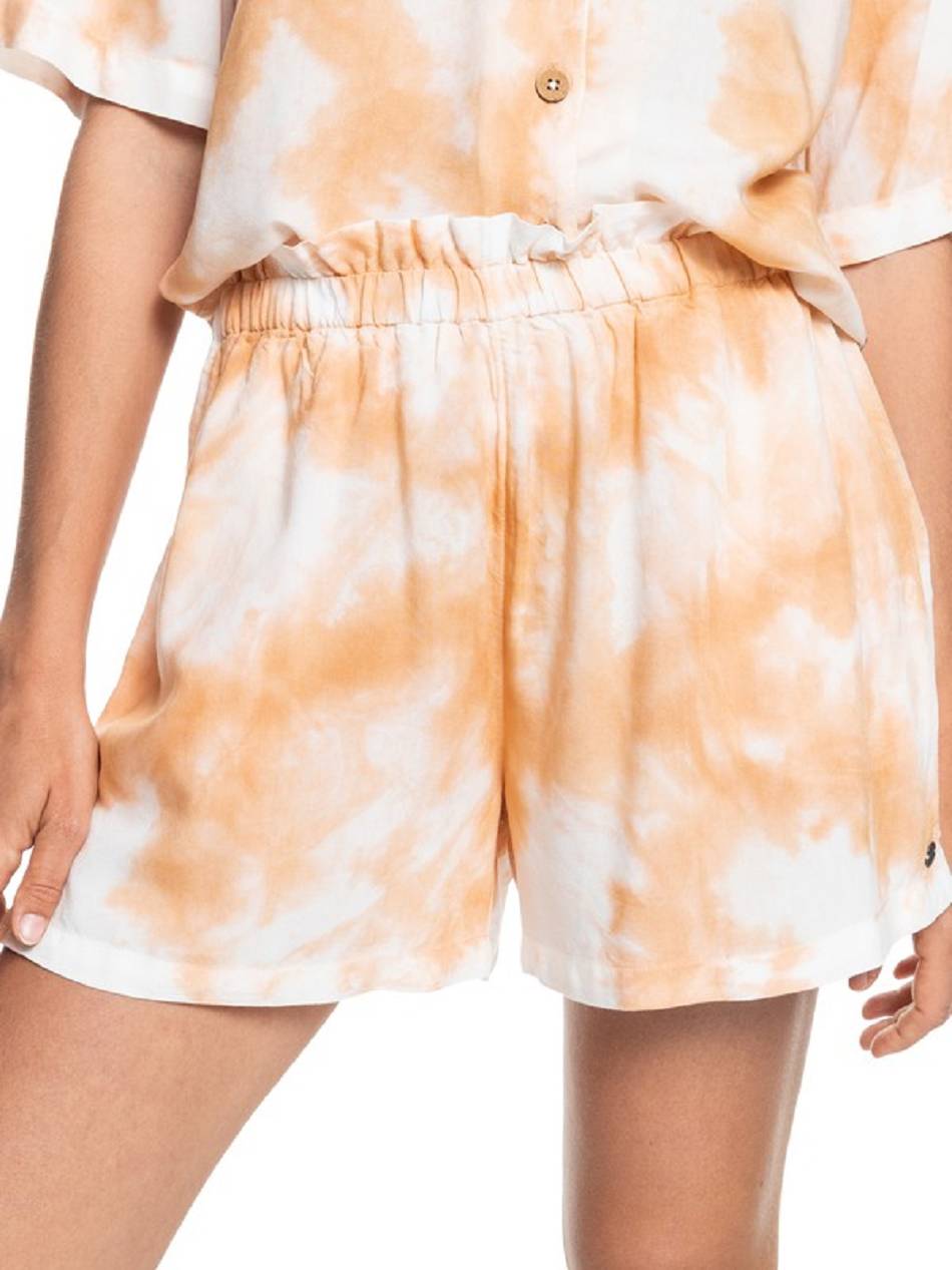 Women\'s Roxy Miss Most Tie Dye Pajama Shorts Beige Wash | NZ_LW5209