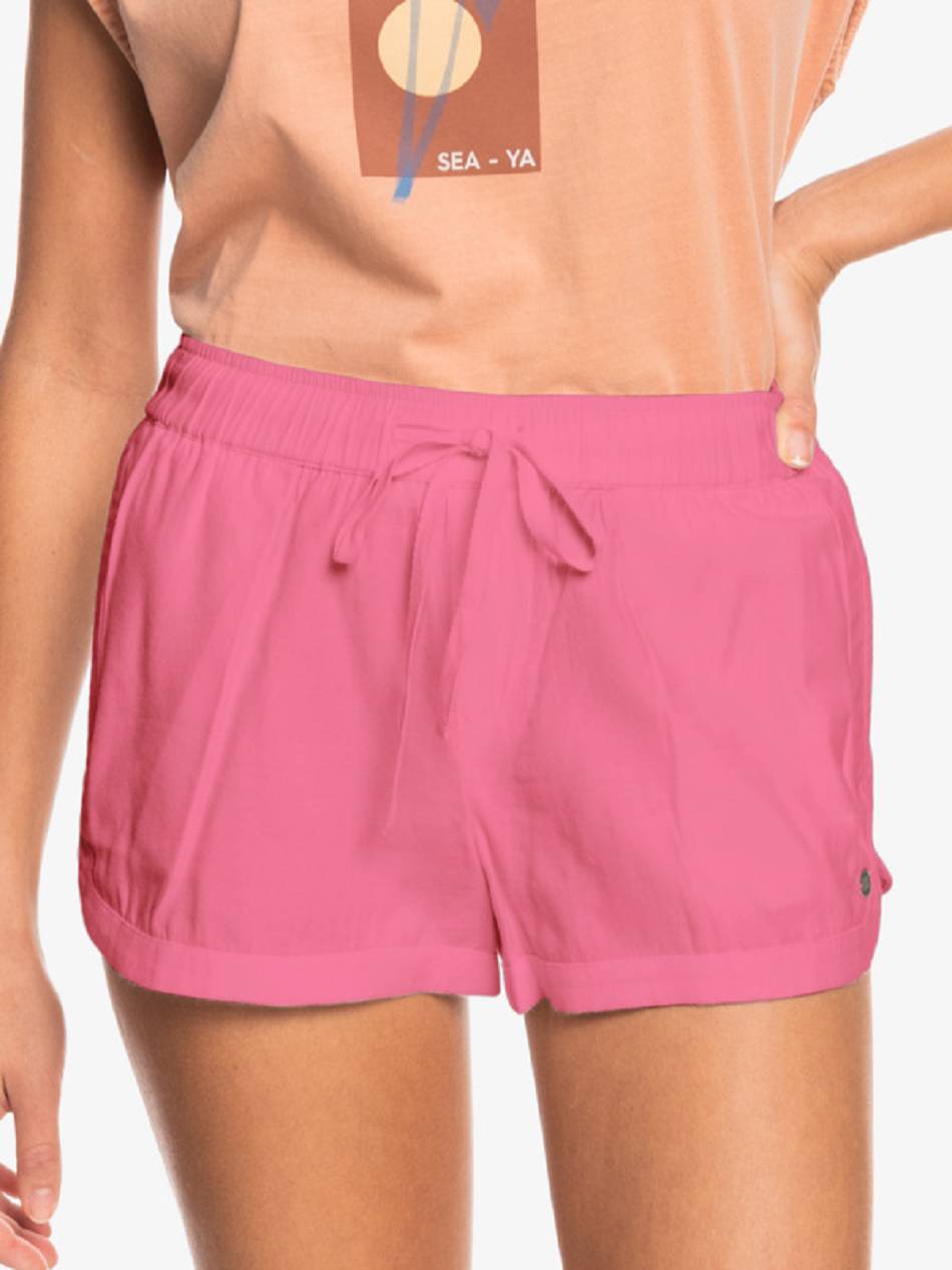 Women\'s Roxy New Impossible Love Pull-On Beach Shorts Rose | NZ_LW7376