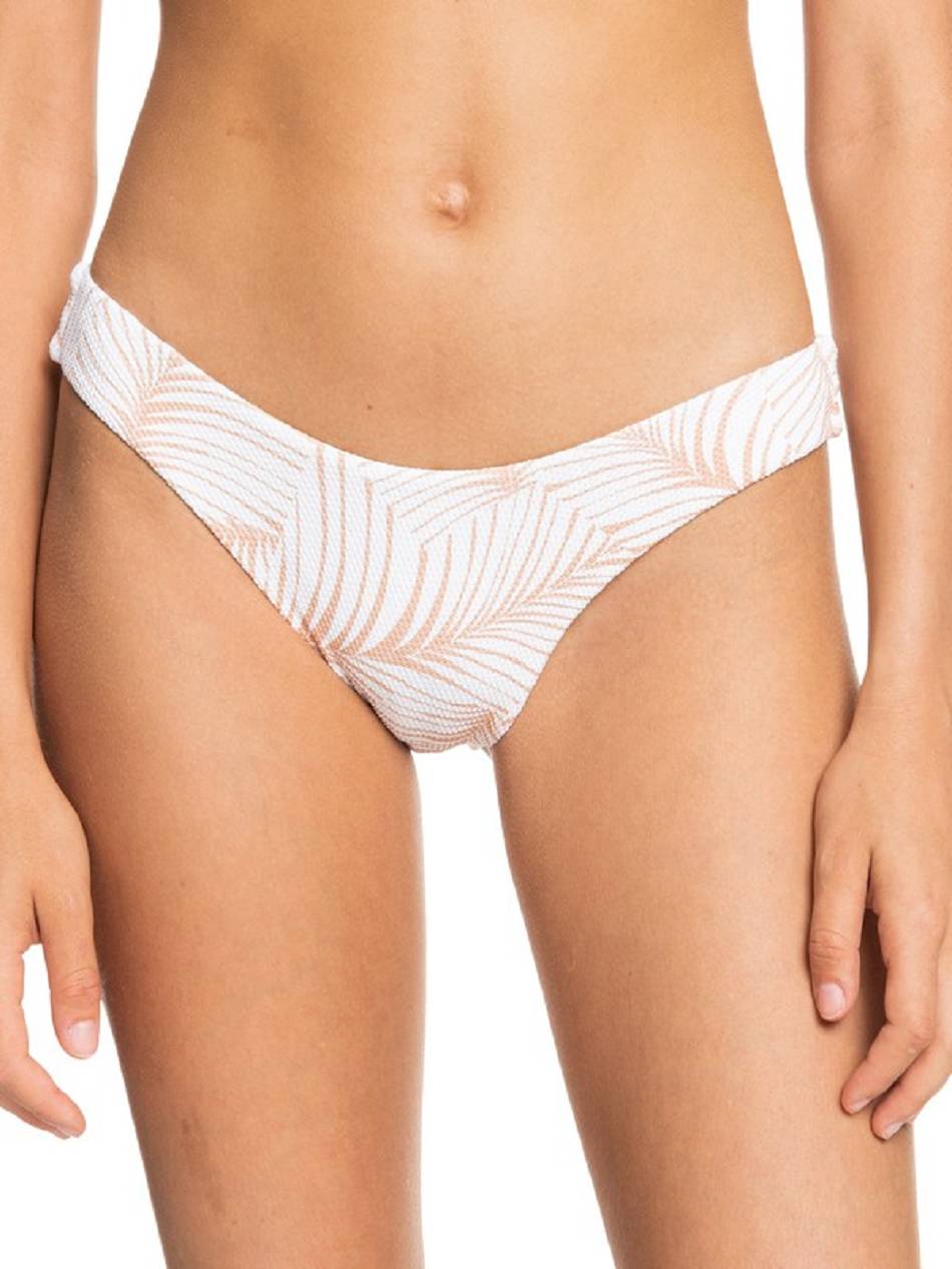 Women\'s Roxy Palm Tree Dreams High Leg Cheeky Bikini Bottoms White | NZ_LW2026