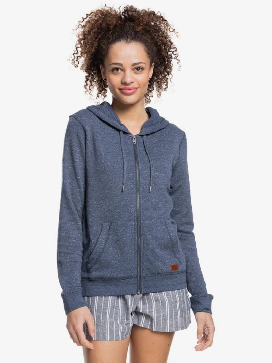 Women\'s Roxy Perfect Wave Hoodies Indigo | NZ_LW4221