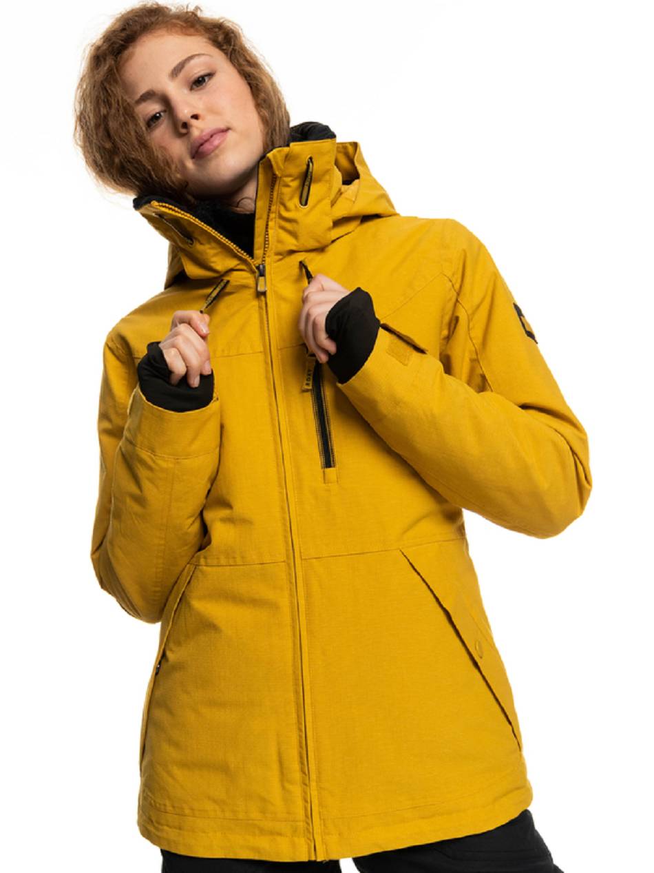 Women\'s Roxy Presence Insulated Snow Jackets yellow | NZ_LW5142