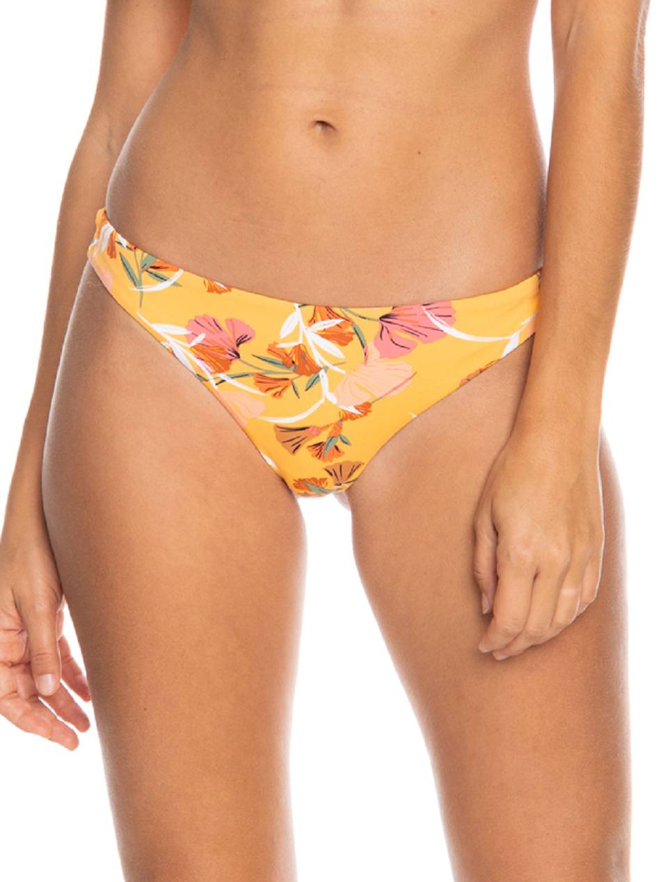 Women\'s Roxy Printed Beach Classics Cheeky Bikinis Yellow Flower | NZ_LW9255