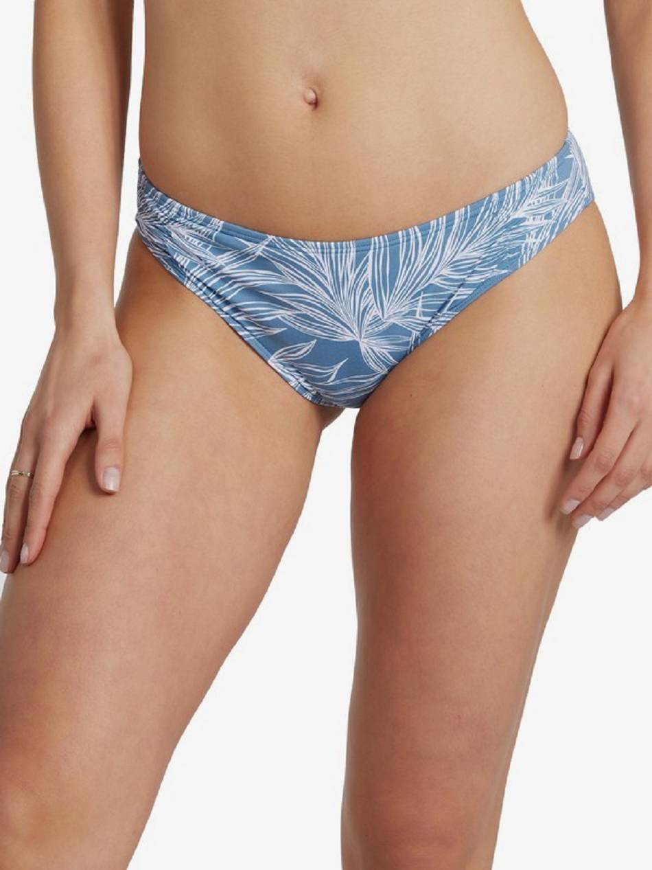 Women\'s Roxy Printed Beach Classics Full Bikini Bottoms Blue | NZ_LW9400