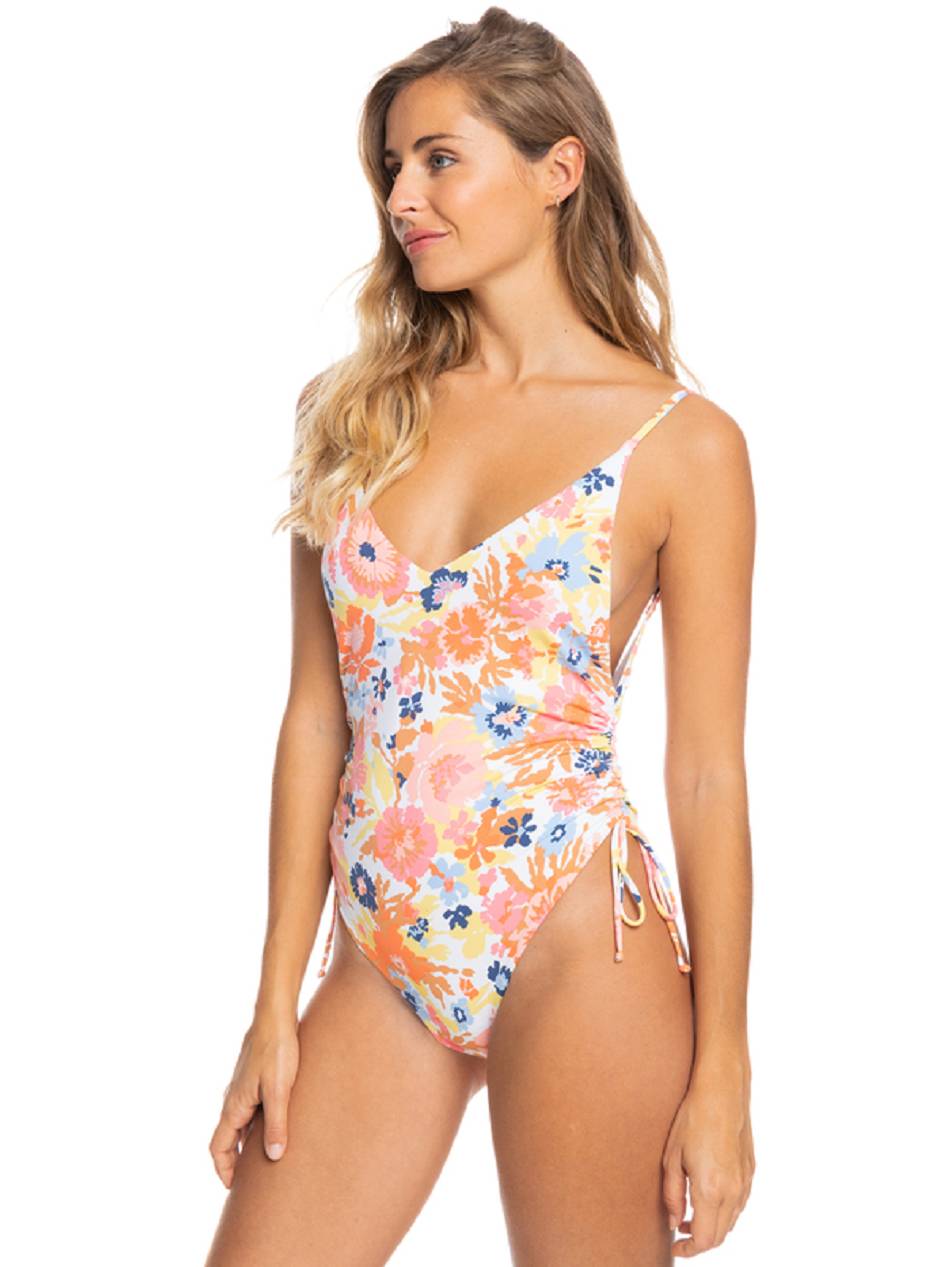 Women\'s Roxy Printed Beach Classics One Pieces pink flower | NZ_LW4085