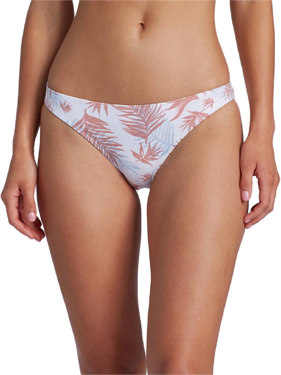 Women\'s Roxy Printed Beach Moderate Coverage Bikini Bottoms white flower | NZ_LW5159