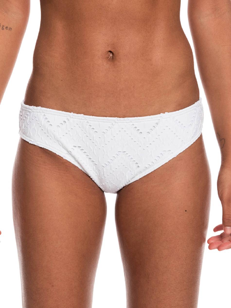 Women\'s Roxy Quiet Beauty Hipster Bikini Bottoms White | NZ_LW2919