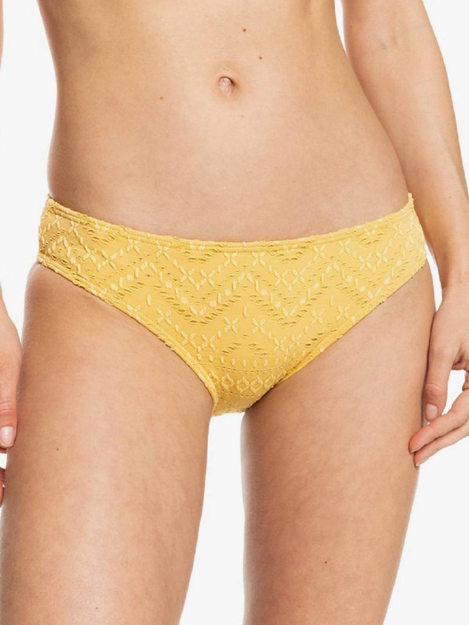 Women\'s Roxy Quiet Beauty Hipster Bikinis yellow | NZ_LW7460