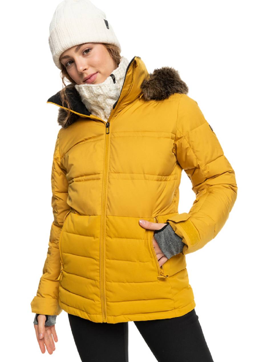 Women\'s Roxy Quinn Insulated Snow Jackets yellow | NZ_LW6633