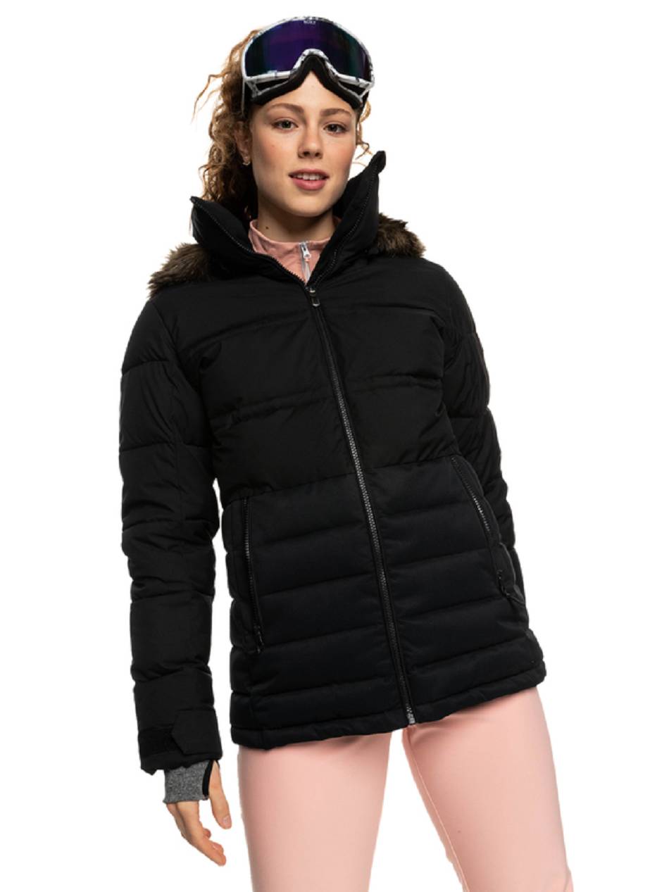 Women\'s Roxy Quinn Insulated Snow Jackets Black | NZ_LW9793