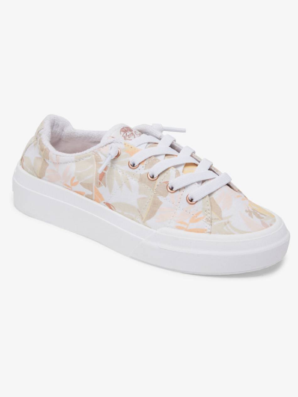 Women\'s Roxy Rae Sneakers White / Orange | NZ_LW7302