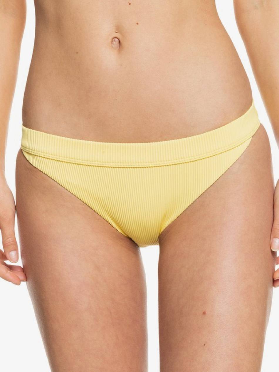 Women\'s Roxy Rib Love The Surfrider Bikinis yellow | NZ_LW5298