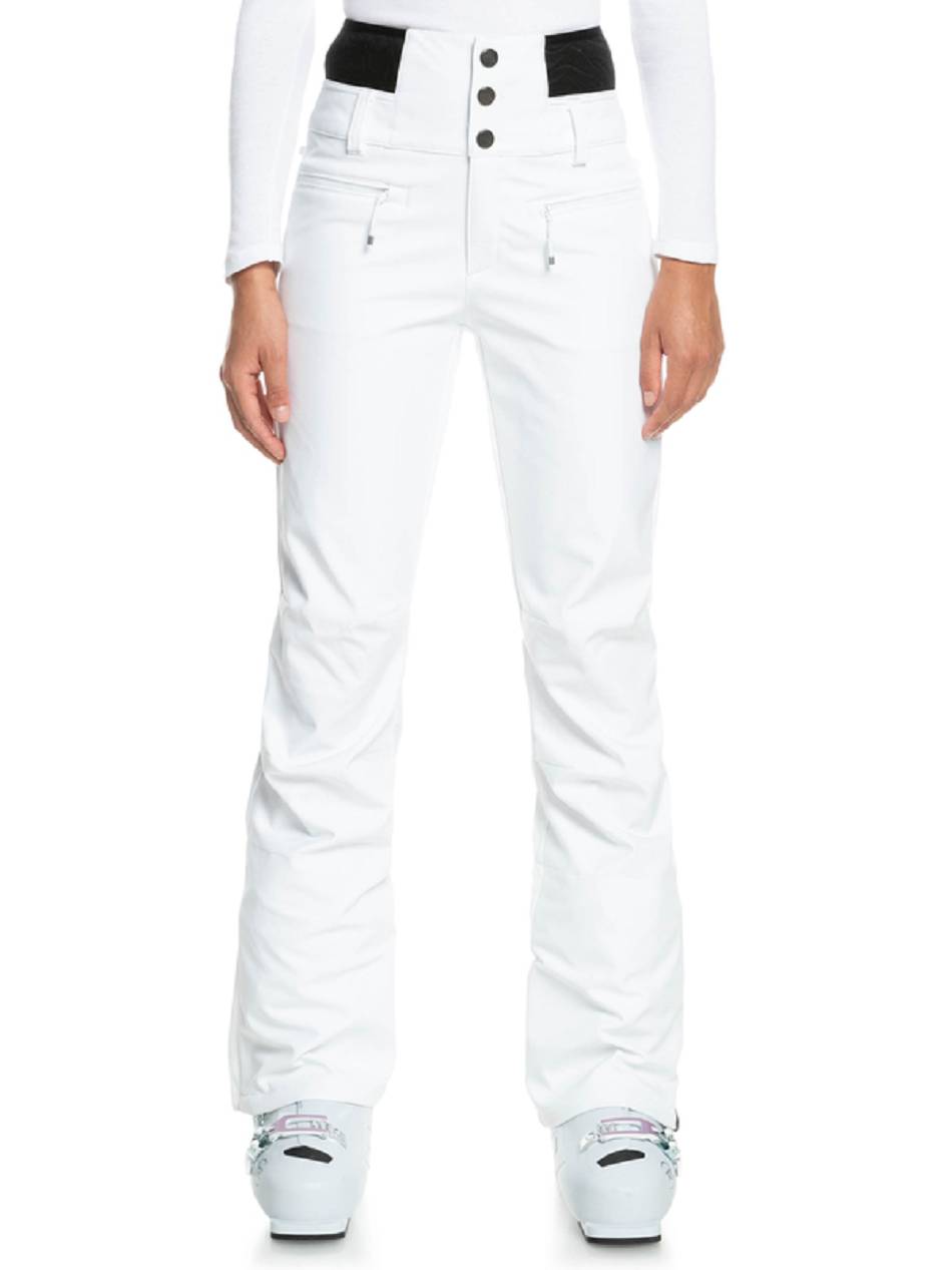 Women\'s Roxy Rising High Short Length Technical Snow Pants White | NZ_LW3821