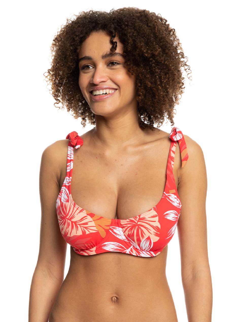 Women\'s Roxy Seaside Tropics Underwire Bikinis Red | NZ_LW9868