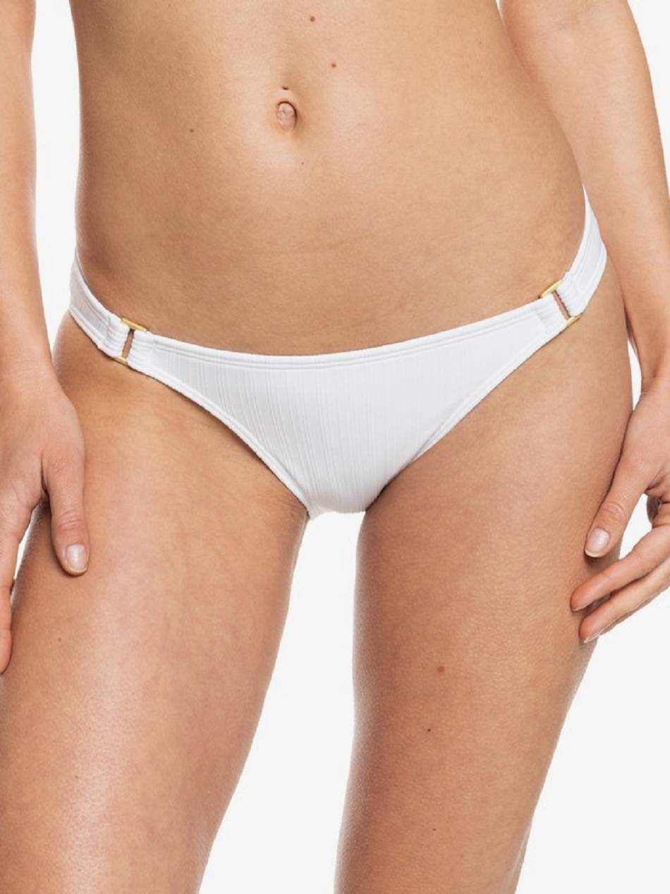 Women\'s Roxy Shadow In The Sun Hipster Bikini Bottoms White | NZ_LW6219