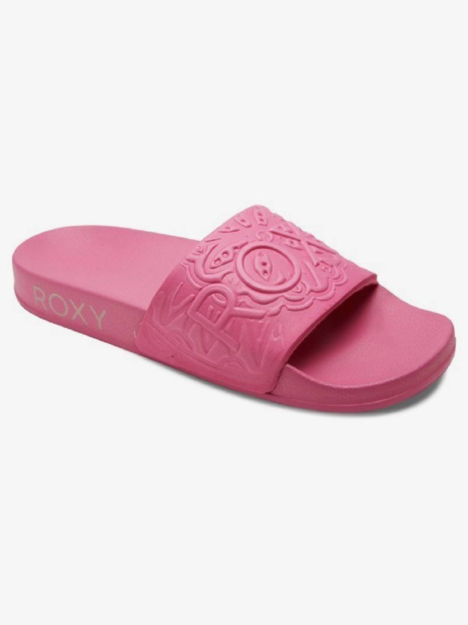 Women\'s Roxy Slippy Mandala Slide Sandals pink | NZ_LW9220