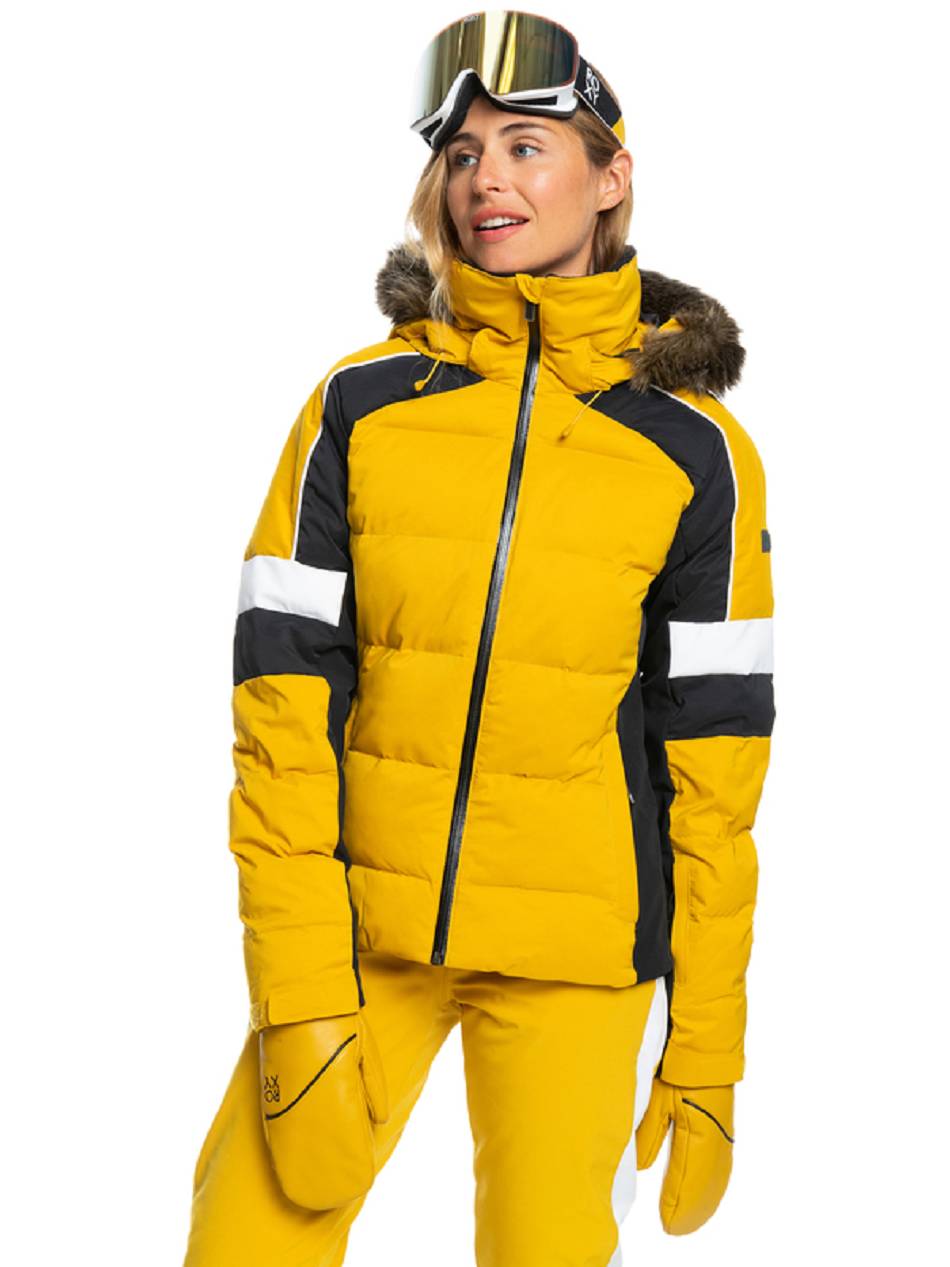 Women\'s Roxy Snow Blizzard Insulated Snow Jackets yellow | NZ_LW3456