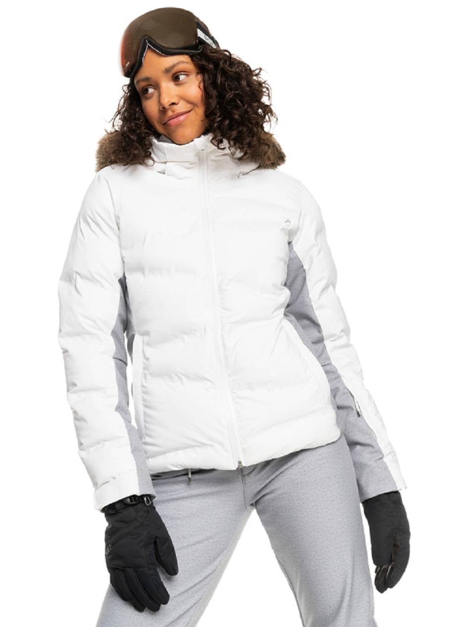 Women\'s Roxy Snow Storm Insulated Snow Jackets White | NZ_LW3783