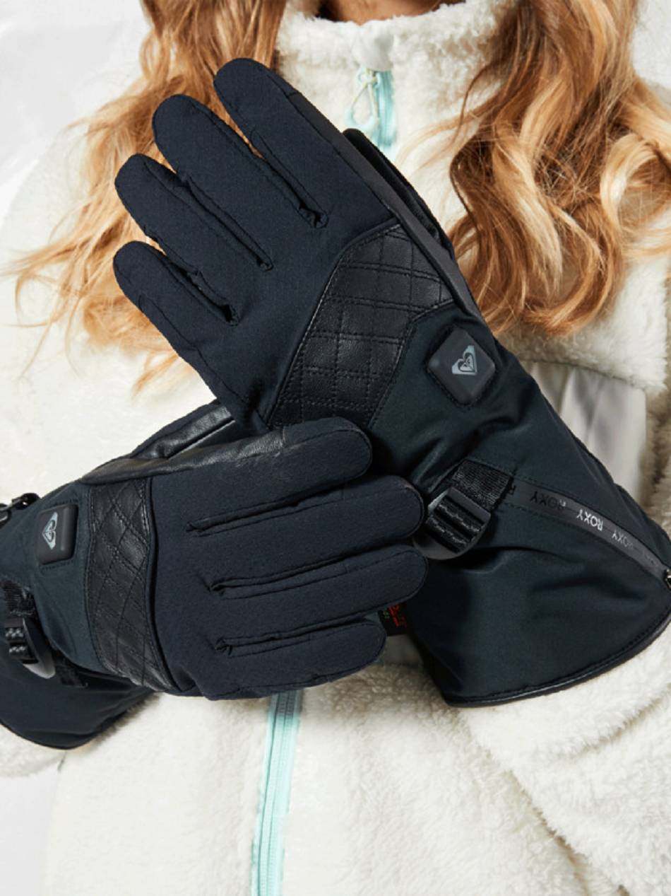 Women\'s Roxy Snowboard/Ski Gloves Black | NZ_LW3422