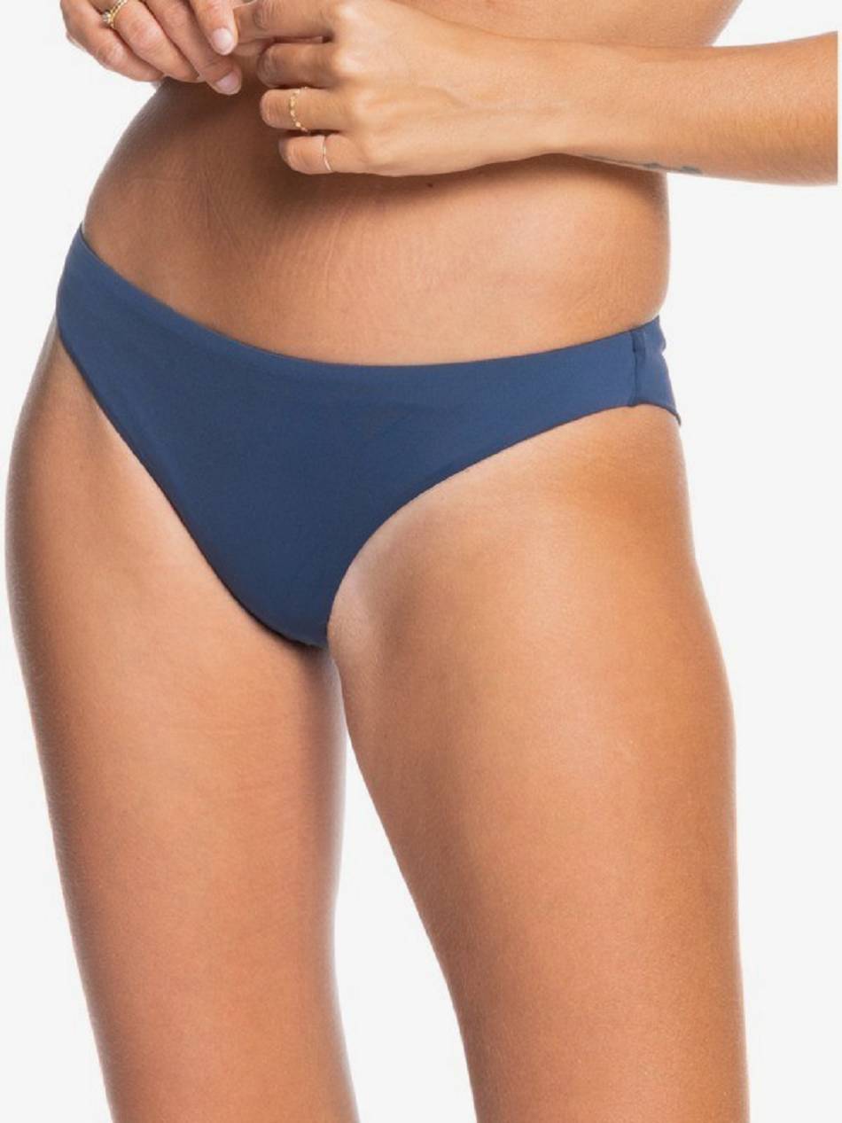 Women\'s Roxy Solid Beach Classics Cheeky Bikini Bottoms Indigo | NZ_LW8593