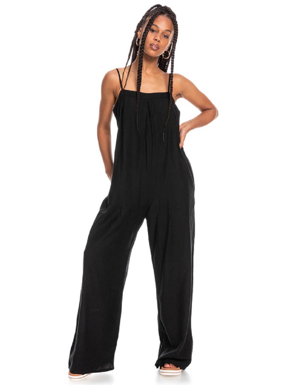 Women\'s Roxy Space Song Jumpsuit Dress Dark Grey | NZ_LW9173