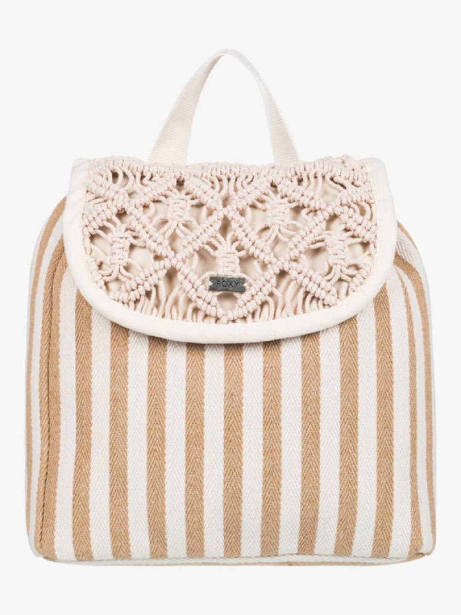 Women\'s Roxy Summer Tan Macrame Backpacks Beige | NZ_LW2012