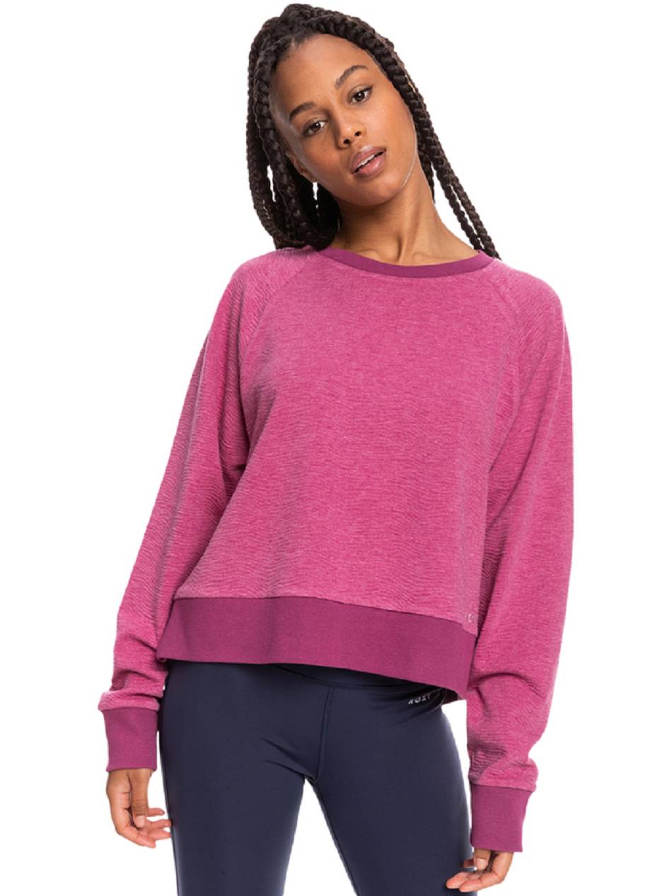 Women\'s Roxy Sunshine Crewneck Fleece pruple | NZ_LW8549