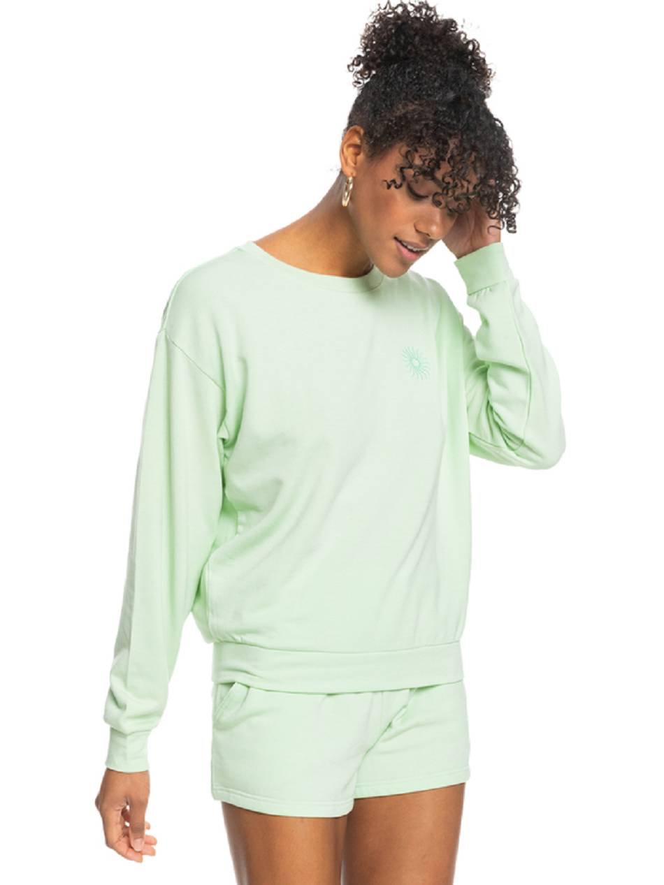 Women\'s Roxy Surfing By Moonlight Cozy Fleece green | NZ_LW4250