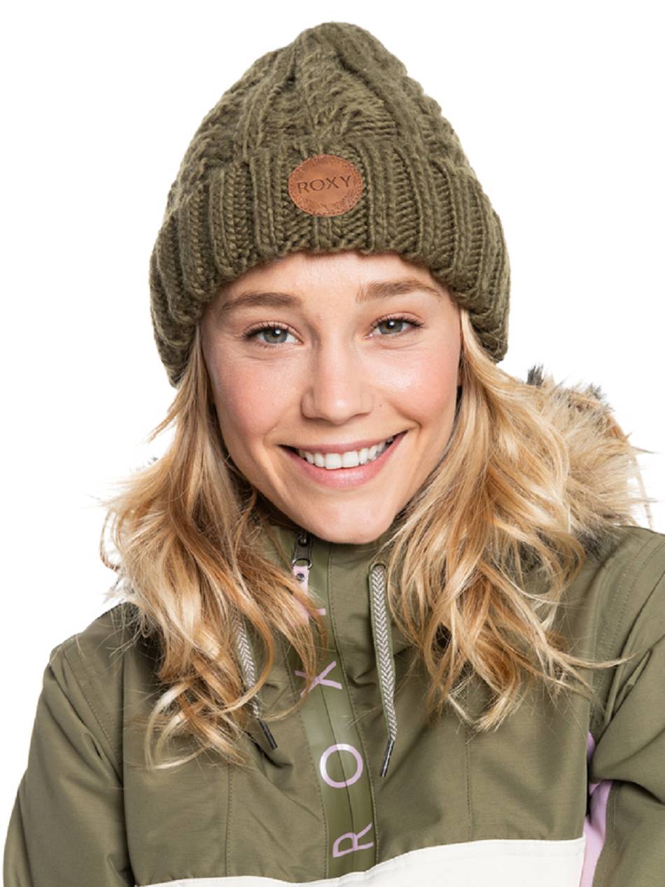 Women\'s Roxy Tram Beanies Olive | NZ_LW7120