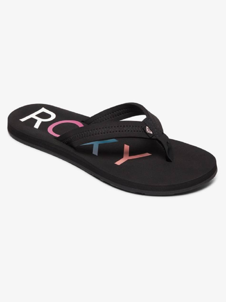 Women\'s Roxy Vista Flip Flops Black | NZ_LW5501