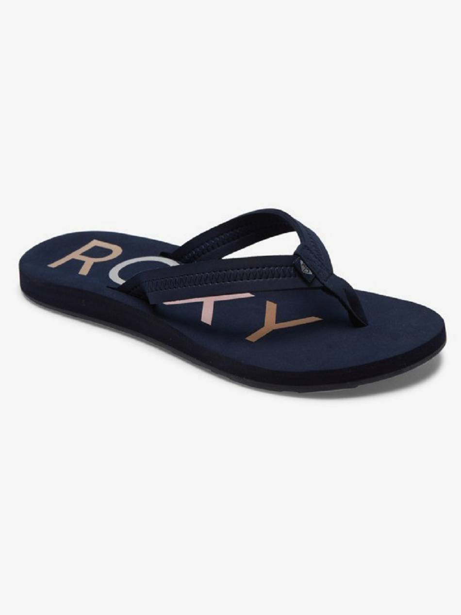 Women\'s Roxy Vista Flip Flops Navy | NZ_LW3708