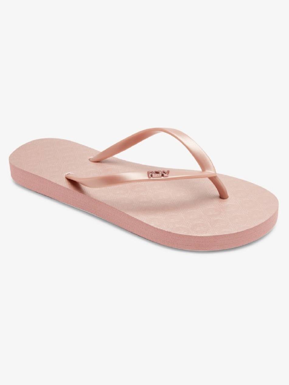 Women\'s Roxy Viva High Flip Flops Rose Gold | NZ_LW5889