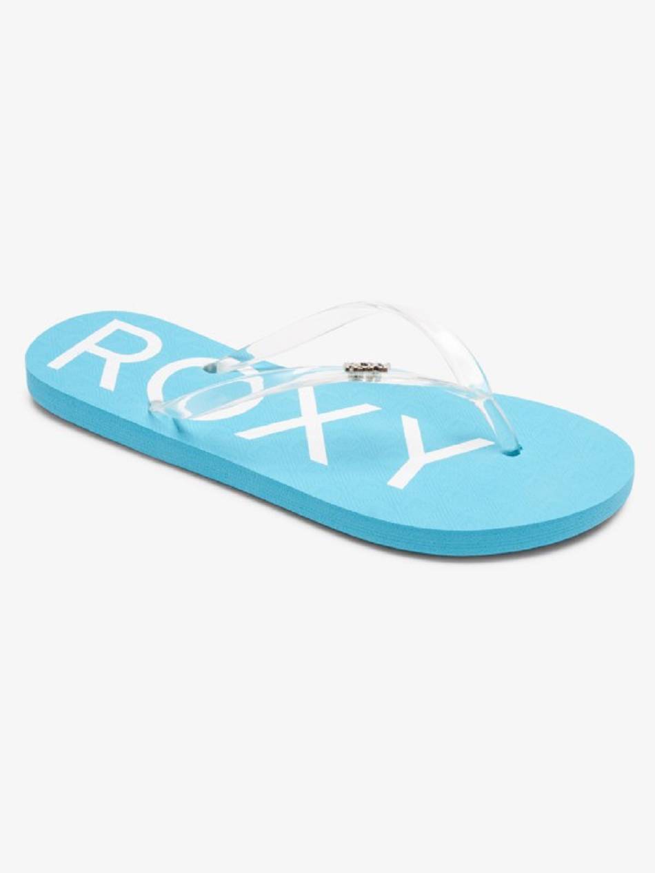 Women\'s Roxy Viva Jelly Flip Flops Blue / Blue | NZ_LW4248