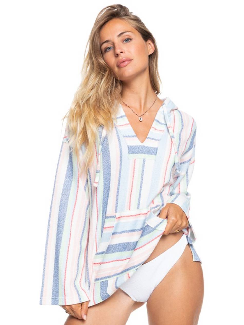 Women\'s Roxy Waves And Rays Loungewear White Stripes | NZ_LW6731