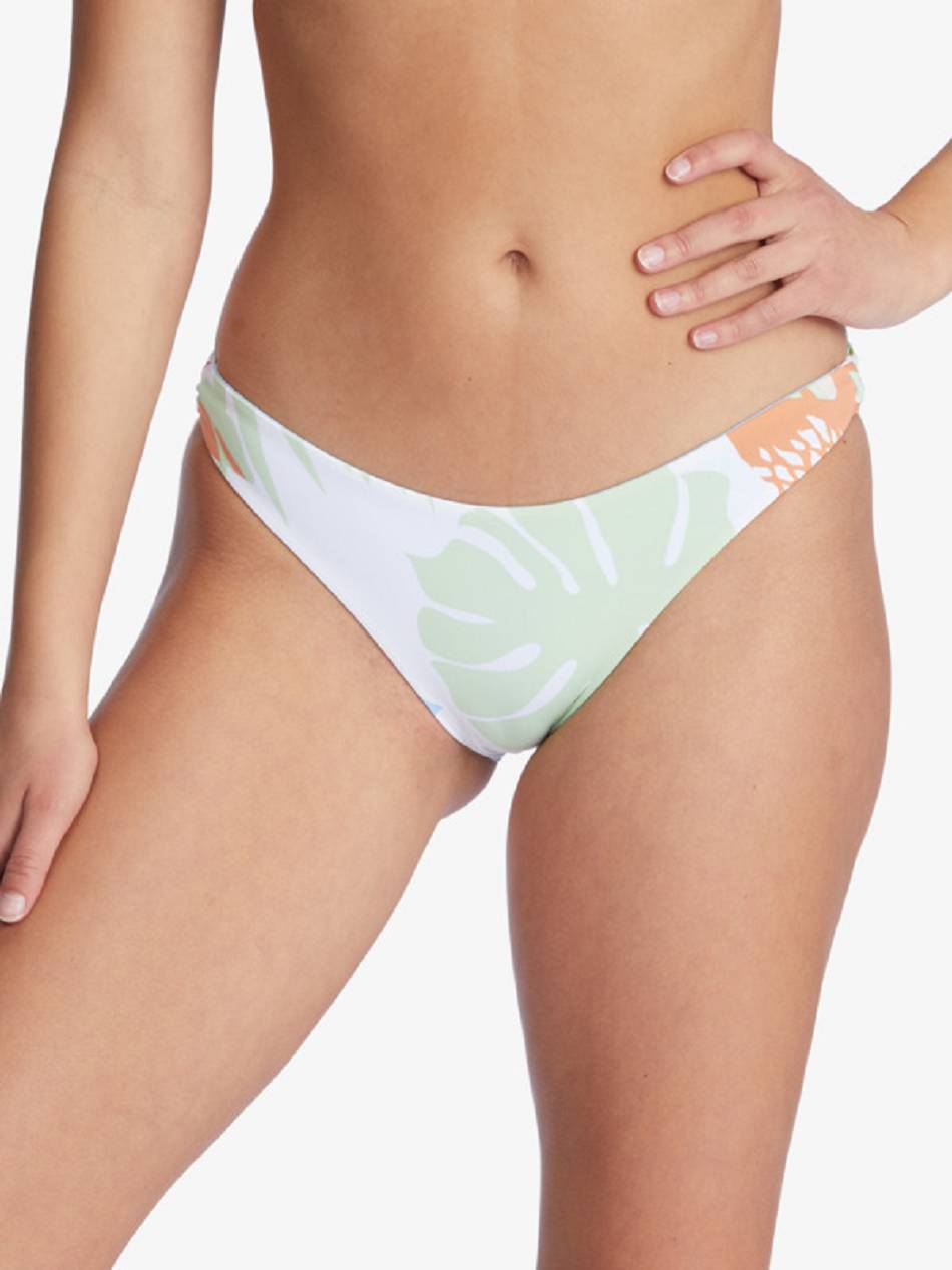 Women\'s Roxy Wildflowers Reversible Full Bikini Bottoms green | NZ_LW1298