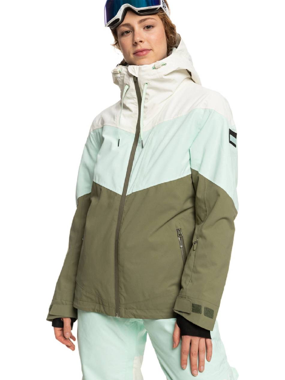 Women\'s Roxy Winter Haven Insulated Snow Jackets Deep Green | NZ_LW3110