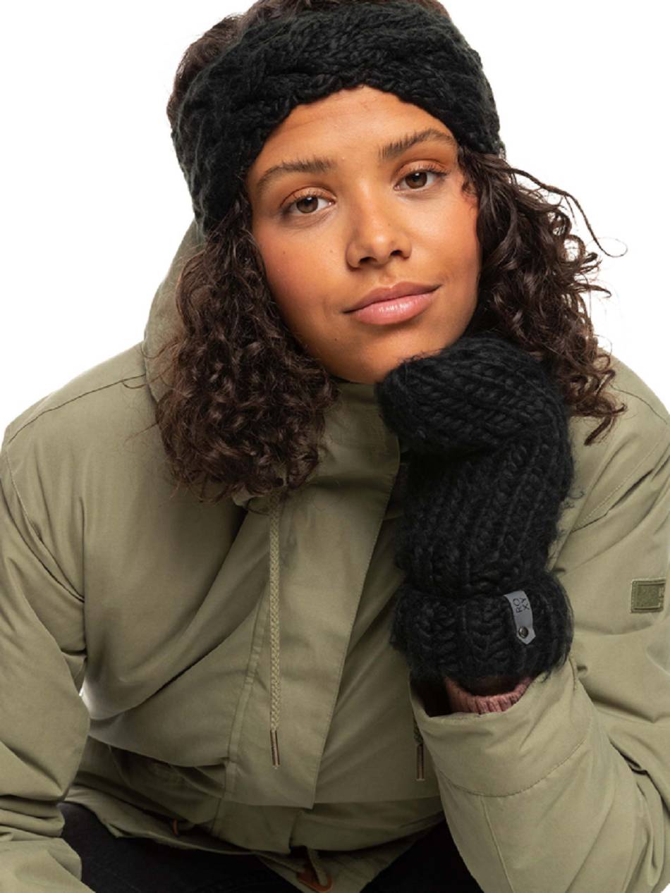 Women\'s Roxy Winter Mittens Beanies Black | NZ_LW5256