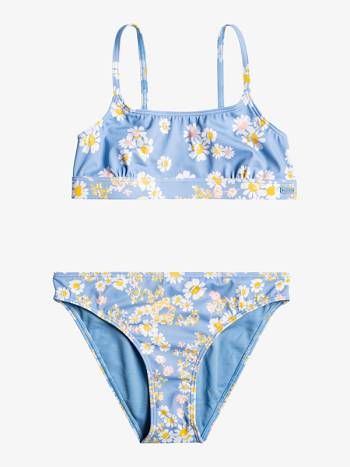 Kids' Roxy Adventurous Beachy Swim blue Flower | NZ_LW9192