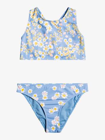 Kids' Roxy Adventurous Beachy Tops blue Flower | NZ_LW7681