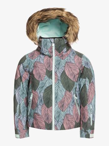 Kids' Roxy American Pie Girl Insulated Jackets Light Turquoise | NZ_LW2943