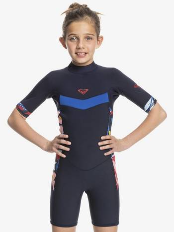 Kids' Roxy Back Zip Surf Navy / Blue | NZ_LW1778