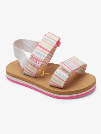 Kids' Roxy Cage Sandals White / Multicolor | NZ_LW9828