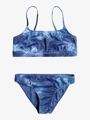 Kids' Roxy Cocooning Beach Bralette Swim Blue | NZ_LW5876