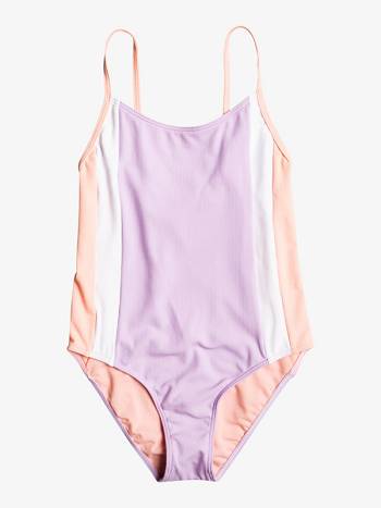 Kids' Roxy Colorblock Story Swim Coral | NZ_LW3237