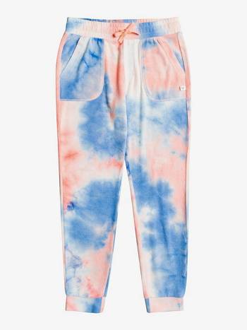 Kids' Roxy Crazy Enough Tie-Dye Pants Coral | NZ_LW1311